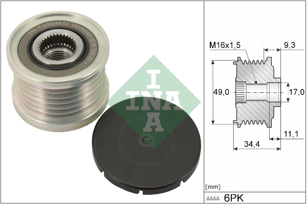 Alternator Freewheel Clutch